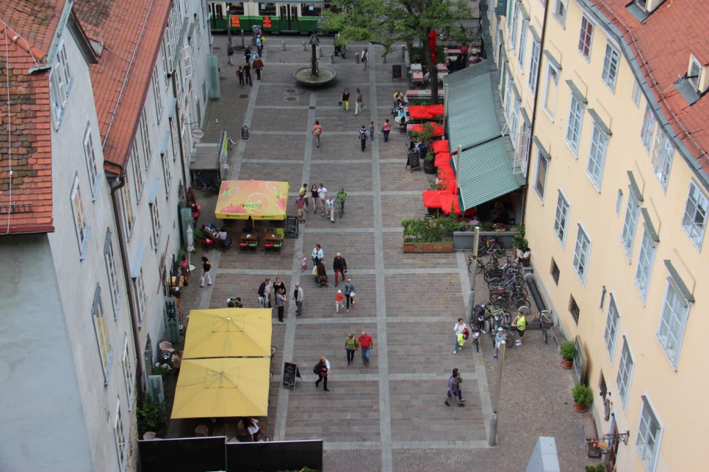 Spaziergang durch die Innenstadt von Graz