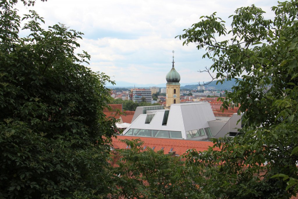 Spaziergang durch die Innenstadt von Graz