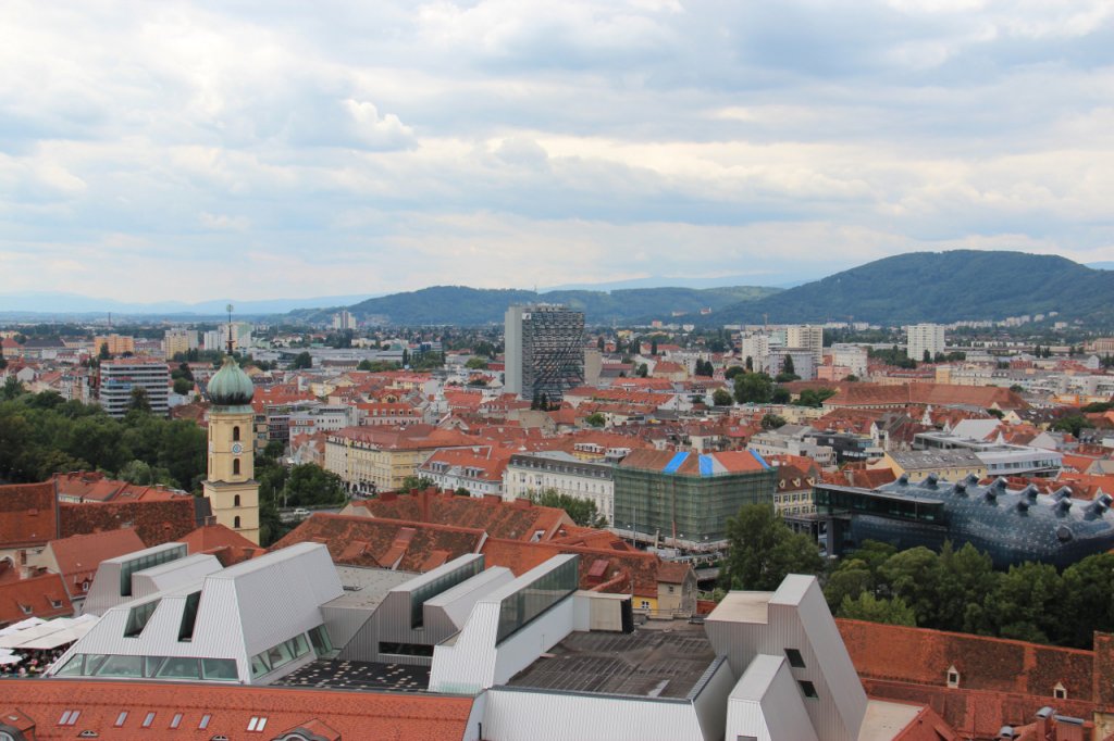 Spaziergang durch die Innenstadt von Graz